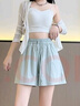 浪莎山本短褲女夏季冰絲薄款2025新款外穿高腰寬松休閑運動速干褲子 曬單實拍圖