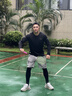 李寧（LI-NING）防曬腿套男新款冰絲護腿上冰袖馬拉松電動車戶外釣魚夏季騎行裝備 黑色腿套【UPF50+涼感防曬】 曬單實拍圖