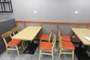 弋思林簡(jiǎn)餐廳咖啡廳卡座沙發(fā)定制西餐廳面館漢堡甜品奶茶店商用桌椅組合 120*60cm長(zhǎng)桌【免漆板】 曬單實(shí)拍圖