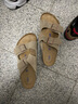 BIRKENSTOCK勃肯德國進(jìn)口男女款牛皮絨面革軟底Arizona雙扣拖鞋 男款灰色951301 45 曬單實(shí)拍圖