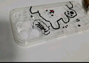 英愷達 適用蘋果16Pro手機殼iPhone16Pro保護套鏡頭全包防摔親膚男女款保護套透明線條小狗+手繩 曬單實拍圖