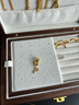 HONEYGOLD 蜜金珠寶 黃金吊墜足金古法手工金文玩蔓環(huán)戲串珠HGG1752工費(fèi)100元/件 3.19g 小花提溜 曬單實(shí)拍圖