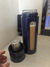 富光玻璃杯 水杯茶杯男士雙層塑玻茶水分離杯子帶提環(huán)便攜500ML 曬單實(shí)拍圖