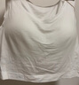 無(wú)印良品（MUJI）女式 萊賽爾 短款 帶罩杯背心 女士女款帶胸墊 FCB35C5S 白色 L （165/88A） 曬單實(shí)拍圖