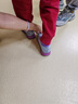 足力健艾爸爸老北京布鞋女夏季透氣大碼老人鞋加肥腳寬胖大腳骨專用寬頭媽媽鞋 A286淺灰 37 曬單實(shí)拍圖
