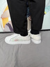 卡賓板鞋男鞋夏季夜光透氣小白鞋子男士運動休閑鞋平底網(wǎng)面鞋炸街潮鞋 白色 41 曬單實拍圖