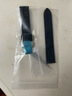 適配天梭表帶男1853俊雅杜魯爾力洛克卡森速馳蝴蝶扣硅膠表帶19 黑色+銀扣 22mm 曬單實(shí)拍圖