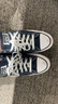 匡威（Converse）官方 All Star男女經(jīng)典美拉德低幫帆布鞋紅色101007 102329/海軍藍 45 曬單實(shí)拍圖