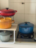 酷彩（Le Creuset）法國(guó)進(jìn)口琺瑯鑄鐵湯鍋燜燉煮鍋電磁爐燃?xì)鉅t通用24cm圓形鍋馬賽藍(lán) 曬單實(shí)拍圖
