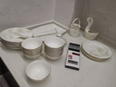 唐帕景德鎮(zhèn)餐具整套中式陶瓷碗碟套裝家用輕奢金邊飯碗盤碗筷組合喬遷 一季花開36頭 10人適用 曬單實(shí)拍圖