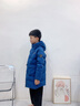 波司登（BOSIDENG）25年新款男女兒童長(cháng)款5A抗菌4防面料蓬松連帽羽絨服送禮物 深菘藍|5181  140 /64 約 130-140cm 30kg 曬單實(shí)拍圖