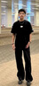 Shelley Jones黑色側(cè)拉鏈柳葉彎刀牛仔褲男夏秋季美式高街vibe直筒修身微喇叭褲 黑色 【側(cè)拉鏈設(shè)計(jì)】 XL [推薦120-140斤] 曬單實(shí)拍圖