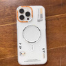 FORI適用蘋(píng)果16ProMax手機殼iPhone15Pro膚感磨砂防摔新款創(chuàng  )意14pm保護套13/12Magsafe磁吸無(wú)線(xiàn)充外殼 【炫酷黑】M1橙黑鏡頭框磁吸殼 iPhone 16 曬單實(shí)拍圖