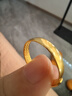 周六福（ZLF）  黃金戒指女光面足金999活口光圈女戒 計(jì)價 17號-4.24g 曬單實(shí)拍圖