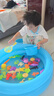 爸爸媽媽釣魚玩具釣魚池兒童帶磁性可裝水釣魚臺帶充氣床撈魚玩具50件套 曬單實拍圖