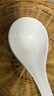 品聚德骨瓷純白小湯勺長柄家用大號餐具勺子創(chuàng)意大勺小勺喝粥勺調(diào)羹勺子 骨瓷純白天鵝大勺 曬單實拍圖