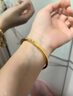 展緣四方形吉言金包銀手鐲女實(shí)心國(guó)風(fēng)宮廷款情人節(jié)送女友老婆媽媽禮物 吉言宮鈴開(kāi)口手鐲 約30克 1.5克金 曬單實(shí)拍圖
