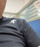 DESCENTE迪桑特TRAINING系列綜訓(xùn)男士TOUGH面料短袖針織衫T恤 BW-WHITE LOGO L (175/96A) 曬單實(shí)拍圖