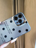 筱旺適用iPhone16Promax手機殼波點(diǎn)英文蘋(píng)果15plus小眾韓版ins風(fēng)氛圍感14Pro磨砂膚感電鍍鏡框13防摔12 【彩銀黑-電鍍圈撞色】滿(mǎn)屏波點(diǎn)LS880 iPhone 13 Pro Max 曬單實(shí)拍圖