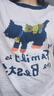 Basic House/百家好休閑百搭撞色領(lǐng)小狗設(shè)計(jì)感夏季新款短袖針織衫 粉色 L 曬單實(shí)拍圖