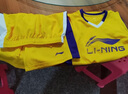 李寧（LI-NING）童裝兒童比賽套裝男小大童籃球無(wú)袖背心短褲專(zhuān)業(yè)套裝140YATV093-3 曬單實(shí)拍圖