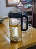 樂扣樂扣（LOCK&LOCK）家用水杯2025新款男士高硼硅玻璃杯帶把手耐高溫茶水分離泡茶杯子 800ml黑色把手男士泡茶玻璃杯 曬單實拍圖