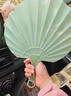 扇子便攜高級仿玉貝殼扇加厚耐用超涼快古風(fēng)扇子蒲扇便攜式一體手 高顏值2把加大加厚丨經(jīng)久耐用 曬單實(shí)拍圖