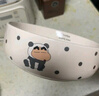 摩登主婦蠟筆小新泡面碗手柄碗個人專用碗具水果湯面碗烤碗-熊貓 曬單實拍圖