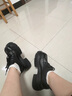 厚底系帶小皮鞋女2025年春季新款英倫風(fēng)夏季透氣網(wǎng)紗樂福鞋女單鞋 黑色 38 曬單實(shí)拍圖