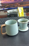 叁旬高檔汝窯印象茶杯陶瓷茶水分離辦公室?guī)w過濾泡茶馬克杯杯子禮盒 汝窯(描邊)·印象泡茶杯(禮盒裝) 曬單實拍圖