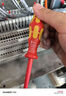 維拉（WERA）德國絕緣螺絲刀進(jìn)口一字VDE高壓電工維修平口起子 0.5x3.0x100 曬單實拍圖