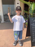 G.DUCKKIDS小黃鴨童裝男童褲子夏季新款兒童牛仔褲中大童薄款百搭休閑中褲 藍色 130 (建議120cm 8-9歲左右)cm 曬單實拍圖