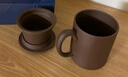 金鑲玉紫砂杯  宜興過濾內(nèi)膽三件男士辦公杯禮品盒茶杯  竹寶杯約500ml 曬單實(shí)拍圖