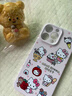 小莓介可愛凱蒂適用iPhone16promax手機殼蘋果15promax菲林硬殼14Pro少女心13卡通kitty貓12精孔全包11潮 精孔菲林硬殼【粉紅波點凱蒂】 iPhone 14 Pro Max 曬單實拍圖