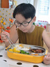 YMER兒童保溫飯盒學(xué)生專用上學(xué)分格便當(dāng)盒上班族不銹鋼餐盒316米奇 曬單實(shí)拍圖