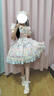 閃動少女（SHANDONGSHAONV）甜心喵果鋪lolita洛麗塔洋裝連衣裙大全套夏季蓬蓬蛋糕甜美可愛 背后立體蝴蝶結(jié)(點擊均碼選擇) 均碼 曬單實拍圖