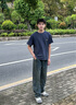 izzue IT時(shí)尚潮流牛仔褲男士夏季舒適百搭通勤直筒褲子男 曬單實(shí)拍圖