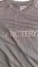ARC'TERYX始祖鳥 IONIA MERINO WOOL ARC'WORD LOGO 透氣 男子 羊毛短袖T恤 BLACK/黑色 L 曬單實拍圖