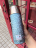 水宜生純鈦保溫杯男士商務(wù)便攜泡茶杯鈦杯養(yǎng)生水杯高檔車載燜茶杯子女士 冰川藍450ml 禮盒裝 曬單實拍圖