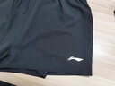 李寧（LI-NING）泳褲男士防尷尬游泳褲平角雙層防走光水陸兩用沙灘褲337XXXXL 曬單實(shí)拍圖