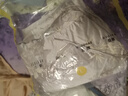 三彩【煙雨芙蓉】2024冬季新款新中式提花鵝絨服圓領盤扣羽絨服C 米白色花卉 L 165/88A 曬單實拍圖