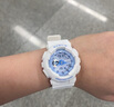 卡西歐（CASIO）手表女BABY-G多功能時(shí)尚防水運動(dòng)學(xué)生考試電子石英女表禮物送女友 BA-110BE-7A/110XBE-7A 海洋藍 曬單實(shí)拍圖