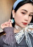 JIOESC2025新款絲巾長條夏季蕾絲飄帶掛脖頸帶百搭系脖發(fā)帶高級(jí)感配飾 黑白兩條裝 150 曬單實(shí)拍圖