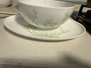 華光國瓷 骨瓷餐具套裝 抗菌釉中彩碗盤(pán)套裝 喬遷婚慶禮品裝 白玉蘭 白玉蘭【適用6人配】 30頭 曬單實(shí)拍圖