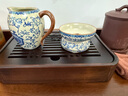 不拙三才蓋碗防燙茶具帶把公道杯帶茶漏過濾網(wǎng)青花瓷汝窯蓮蓋碗三件套 曬單實(shí)拍圖
