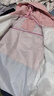 迪士尼兒童沖鋒衣三合一春秋女童外套秋冬戶外秋裝TD3DS016 粉白 130 曬單實拍圖