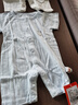 貝瑞加（Babyprints）嬰兒連體衣2件夏季短袖嬰兒衣服新生兒純棉哈衣輕薄爬服 白藍66 曬單實拍圖