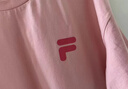 FILA FUSION斐樂(lè)潮牌女裝情侶款針織短袖衫2025春新款涼感防曬寬松T恤 青春粉-PK M （170/92A/M） 曬單實(shí)拍圖