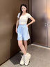 回力短褲女2025新款夏季冰絲防曬速干顯瘦中褲小個(gè)子寬松設計感運動(dòng)褲 曬單實(shí)拍圖