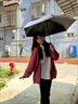 颯望雨傘兩用小巧迷你防曬傘防曬紫外線2025年新款輕便雨傘女 晨霧綠【黑膠晴雨傘】-超迷你14厘米 曬單實(shí)拍圖